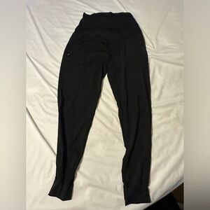 Black maternity scrub pants